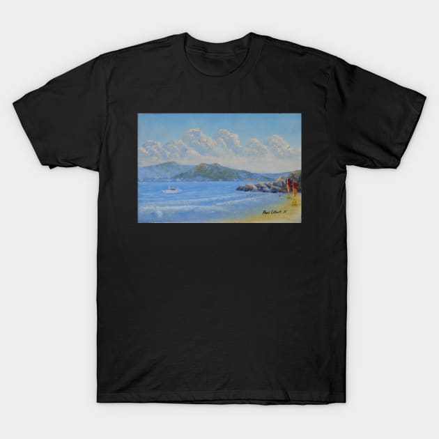 Townsville from Picnic Bay - Oil T-Shirt by pops